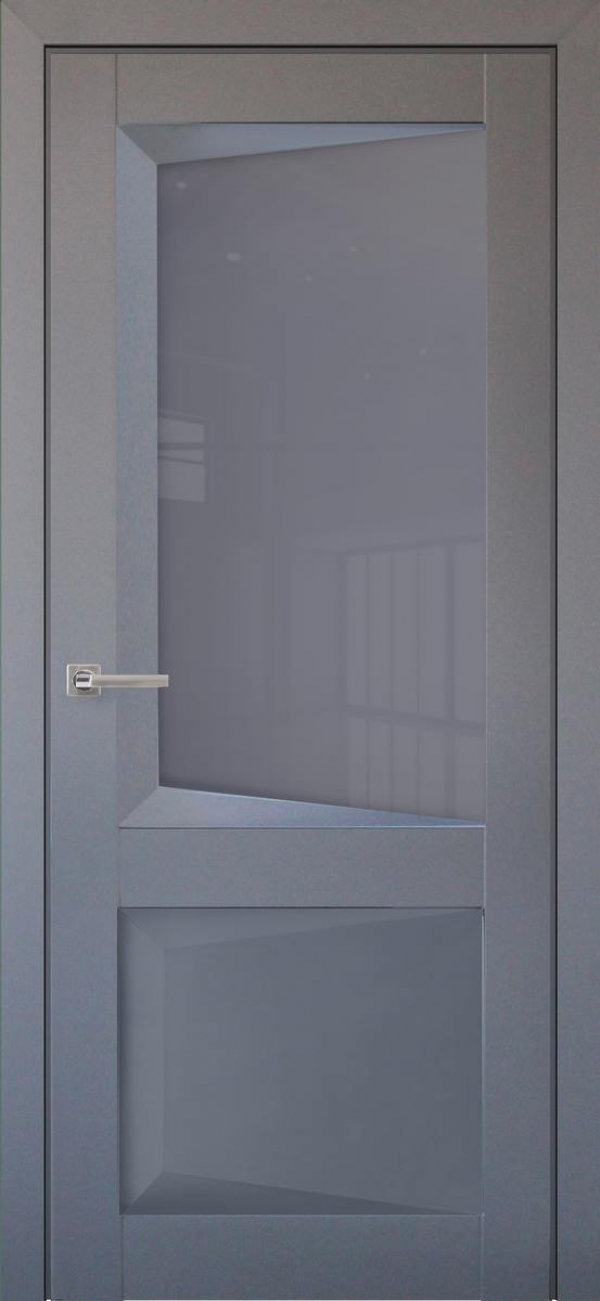Дверь Перфекто 108 Barhat Grey стекло