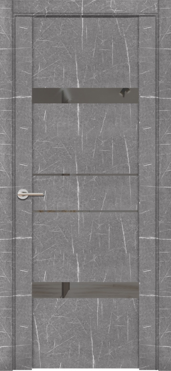 Двери UNILINE LOFT 30036/1 Торос серый серое зеркало