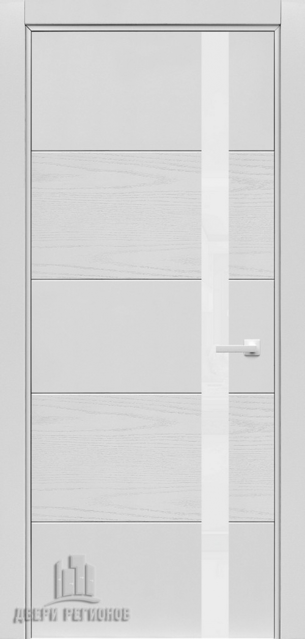 Дверь S1 эко декор белая Lacobel белое