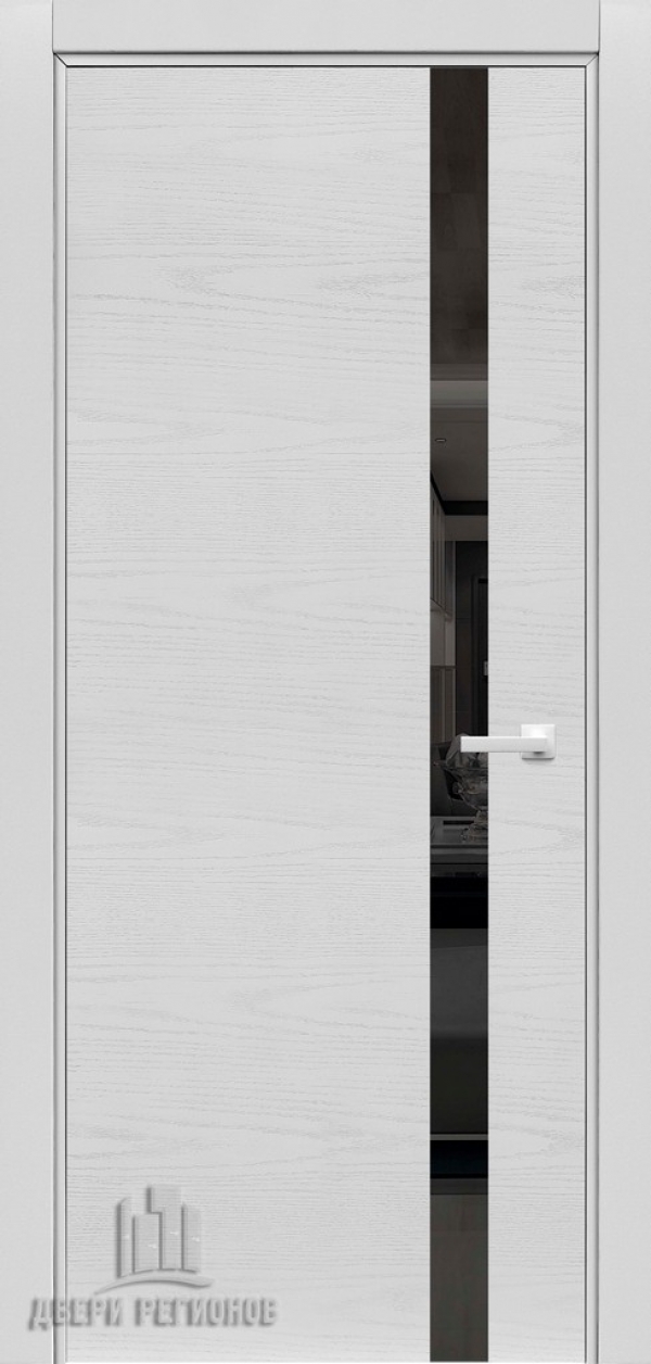 Дверь S5 эко декор белая Lacobel зеркало графит