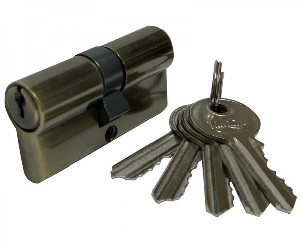 Цилиндр ключ-ключ V60-5 AB бронза