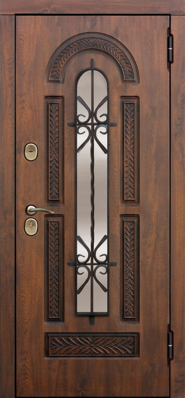 Входная дверь со стеклопакетом Vikont
