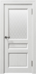 Дверь Sorrento 80014 Серена белая стекло сатин