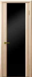 Двери Люксор Синай 3 беленый дуб черный триплекс