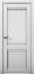 Дверь COBALT 12 серый Манхэттен стекло ромб