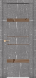 Двери UNILINE LOFT 30036/1 Торос серый зеркало бронза