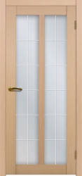 Двери Матадор Гермес белёный дуб, стекло мателюкс с художественным рисунком