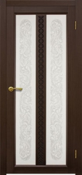 Двери Матадор Лира венге, стекло с художественным рисунком